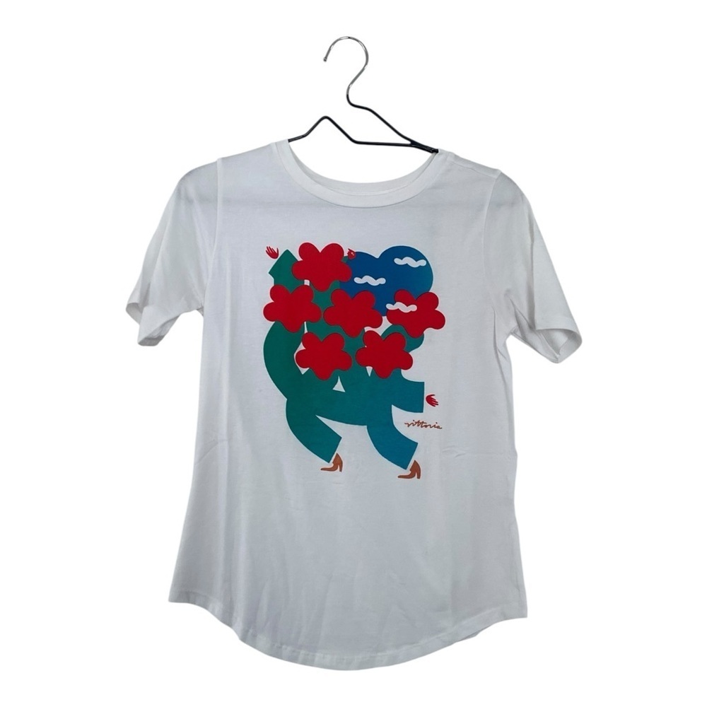 Universal Standard EverMothers Tee Rex Amber Vittoria Print T Shirt 4XS 00/0 NEW